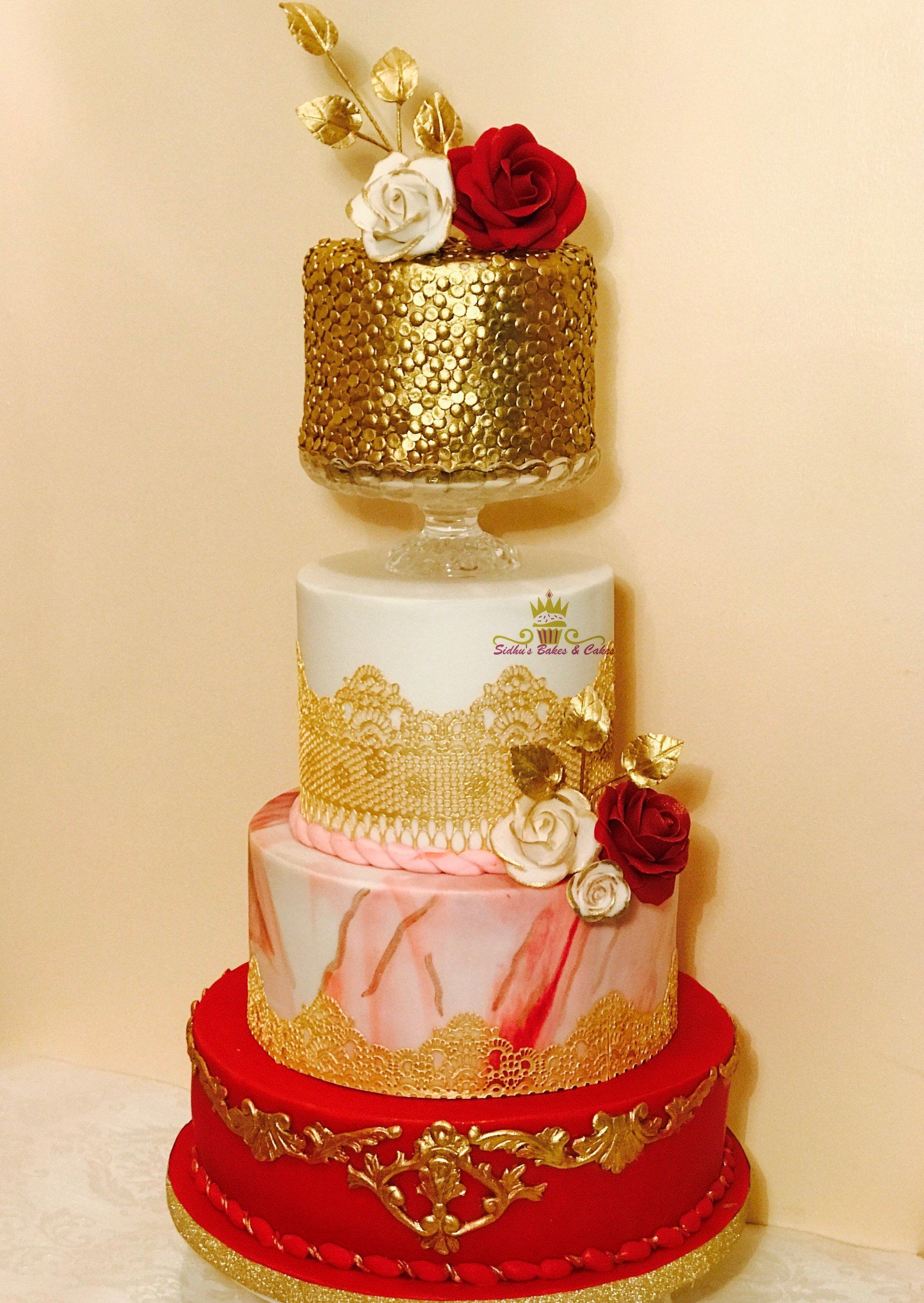 golden cake
