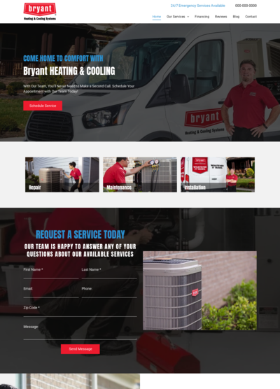 Bryant HVAC Website Design 8