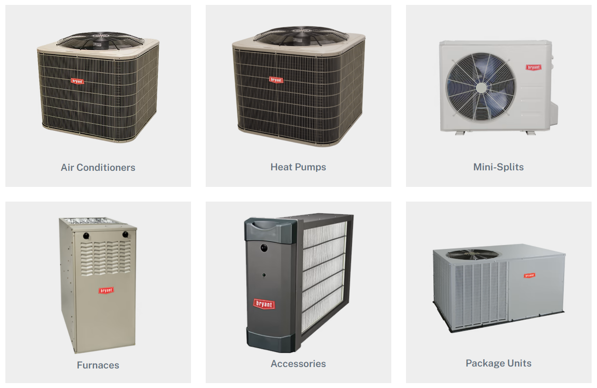 Bryant HVAC Products Feed