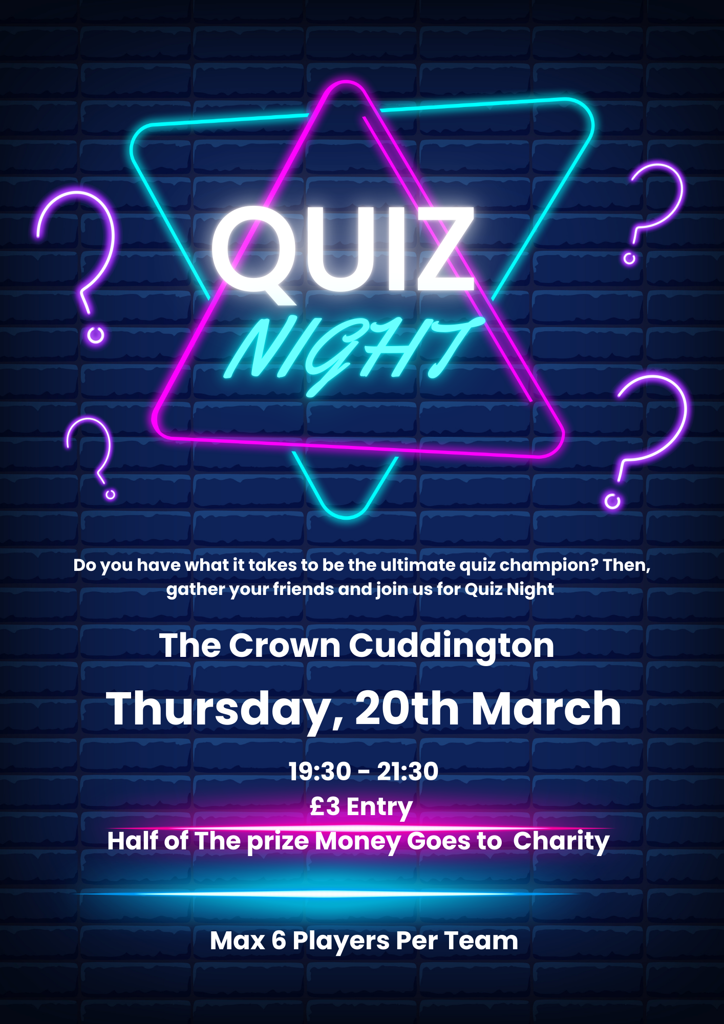 The Crown, Cuddington | QUIZ NIGHT