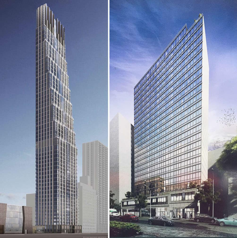An artist 's impression of a very tall building
