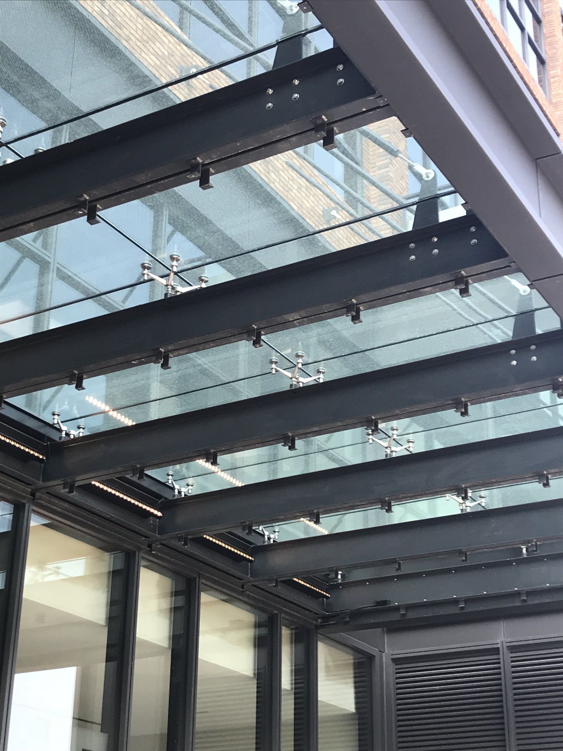 A building with a glass roof and a lot of windows