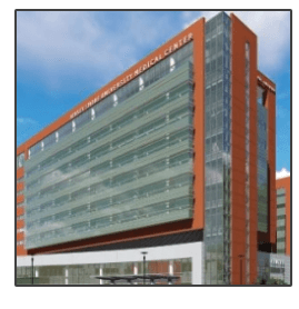 A large building with the word medical center on it