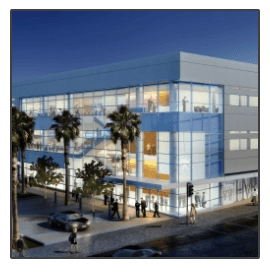 An artist 's impression of a large building with a lot of windows