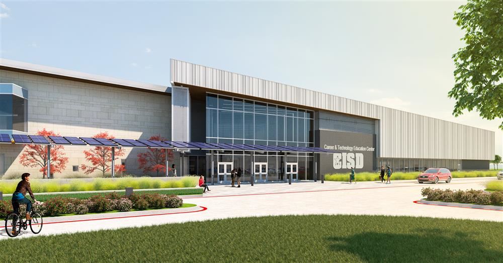 An artist 's impression of a large building with a lot of windows