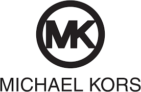 the michael kors logo is a black and white logo on a white background .