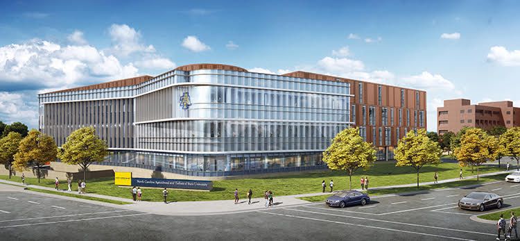 An artist 's impression of a large building with a lot of windows.