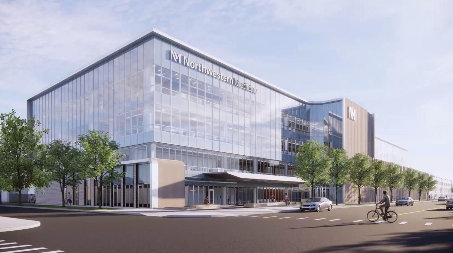 An artist 's impression of a large building with a lot of windows.