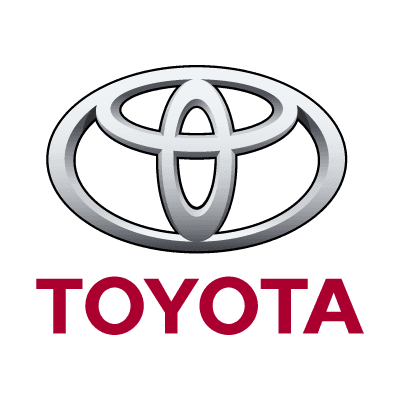 the toyota logo is shown on a white background