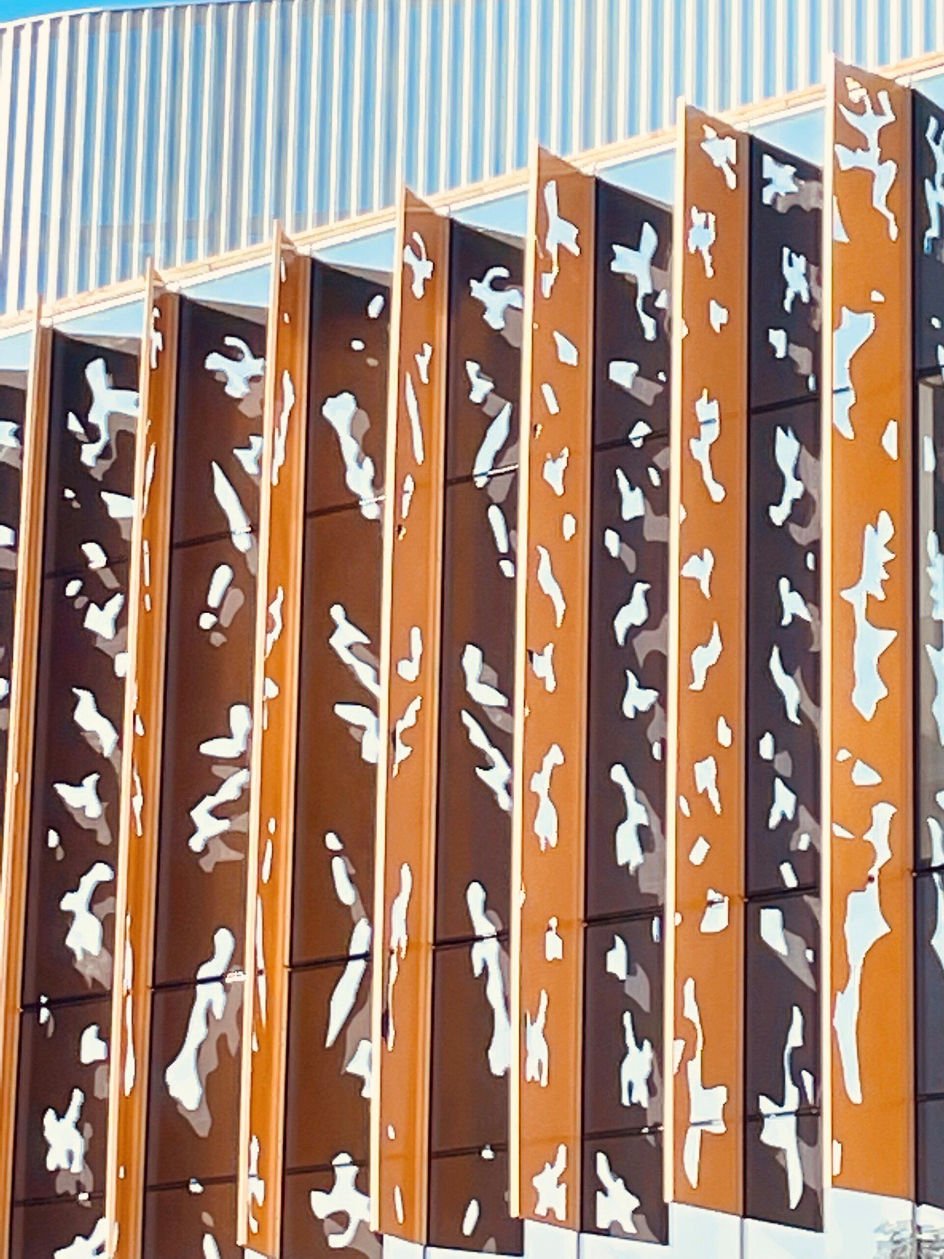 A close up of a building with a lot of windows