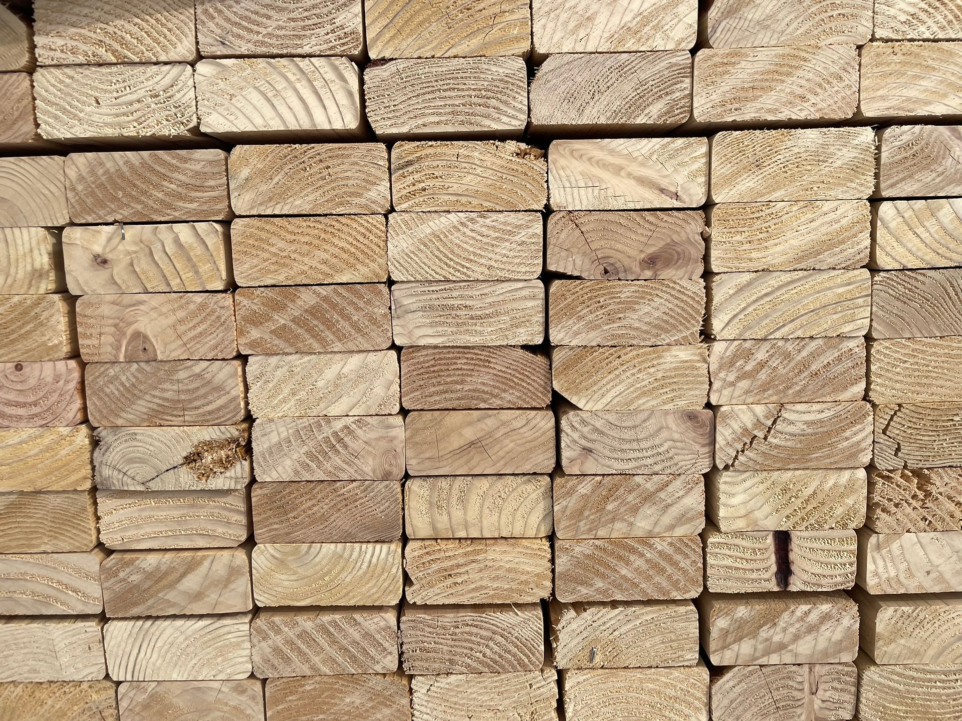 Stack of dimensional lumber