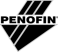 A black and white logo for a company called penofin.