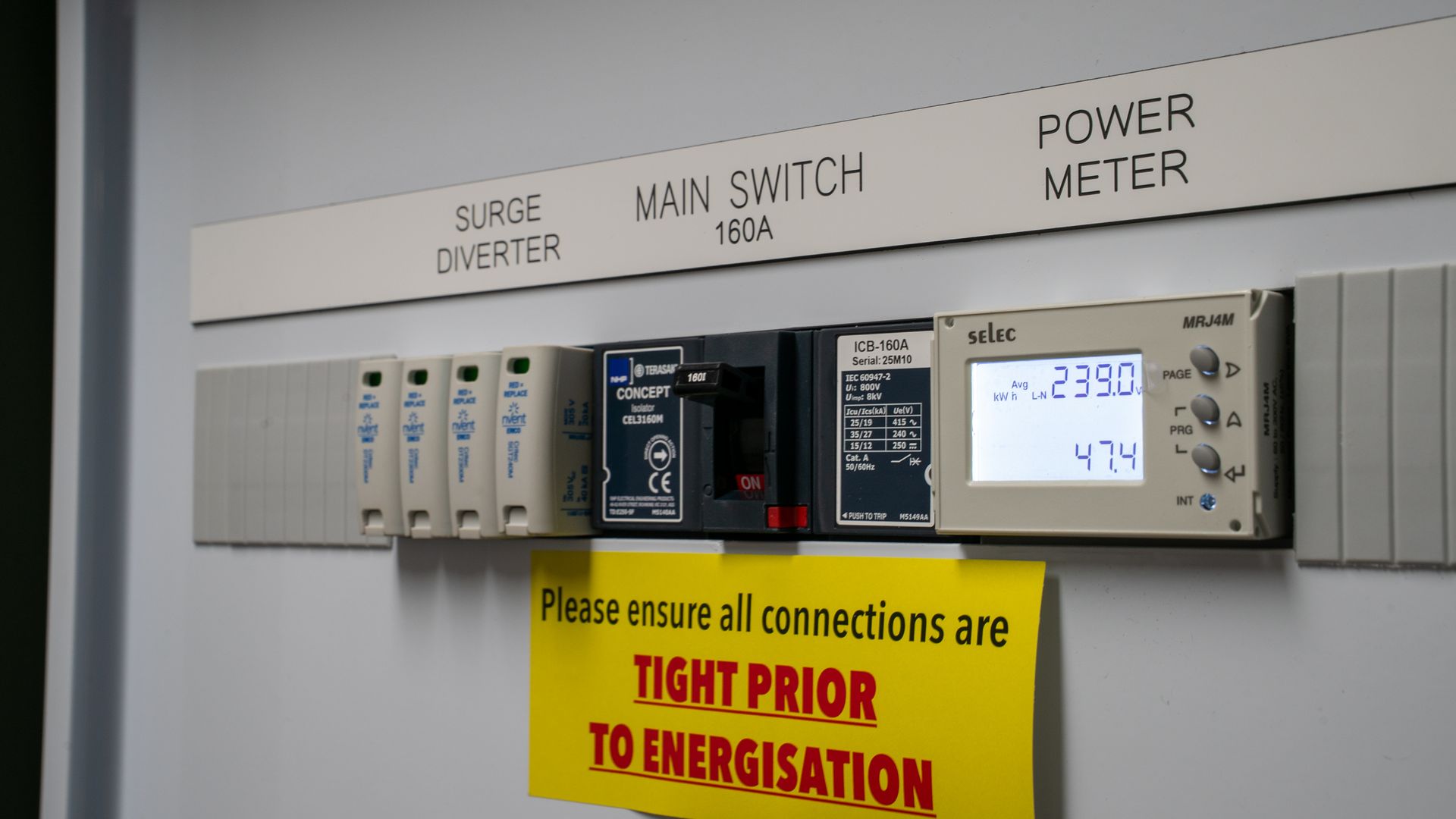 Electrical Control Panel With Switches and Meter — Ralph Ottmann Electrical in Pomona, QLD