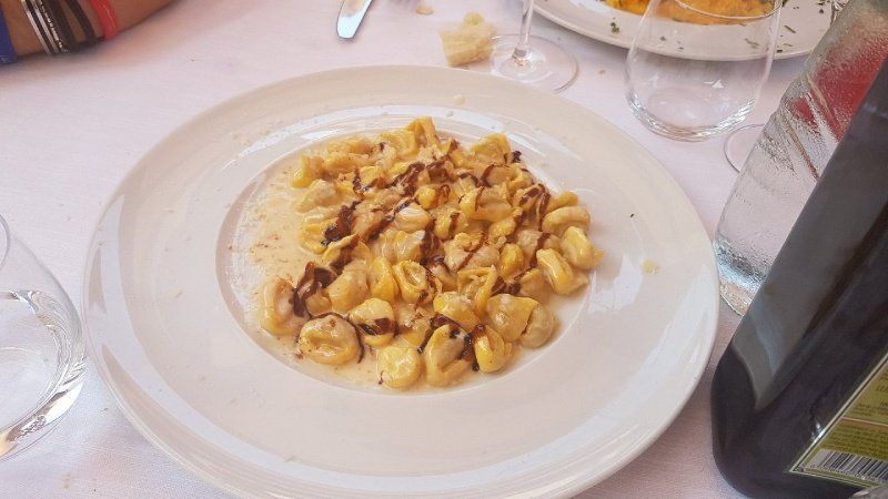 primo piatto con pasta fresca