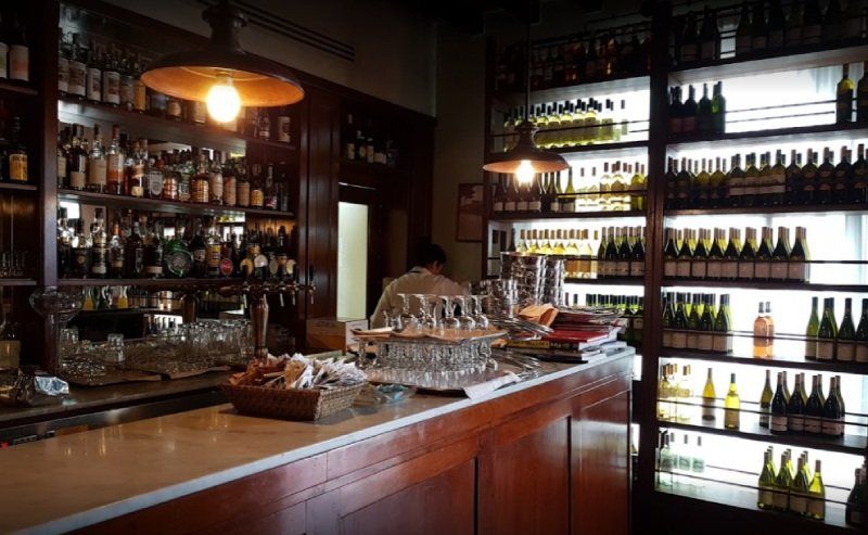counter of the osteria