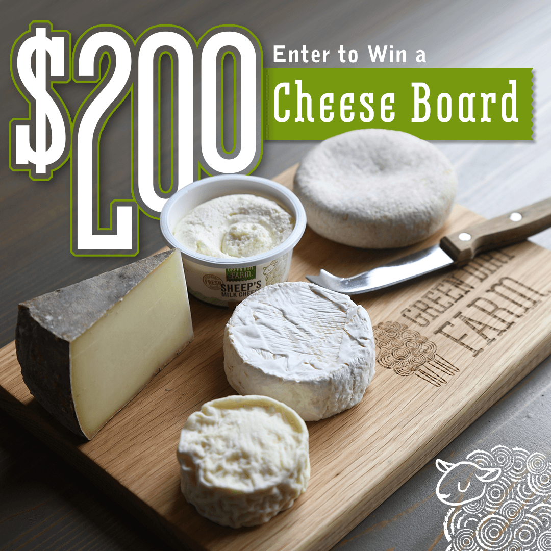 A cheeseboard with a 200 value 