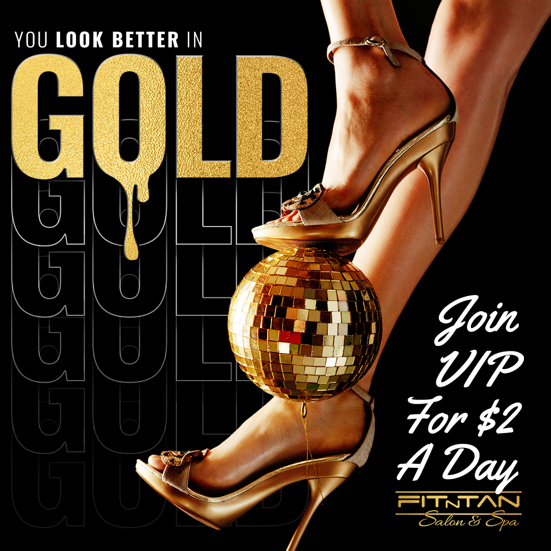 A poster that says you look better in gold