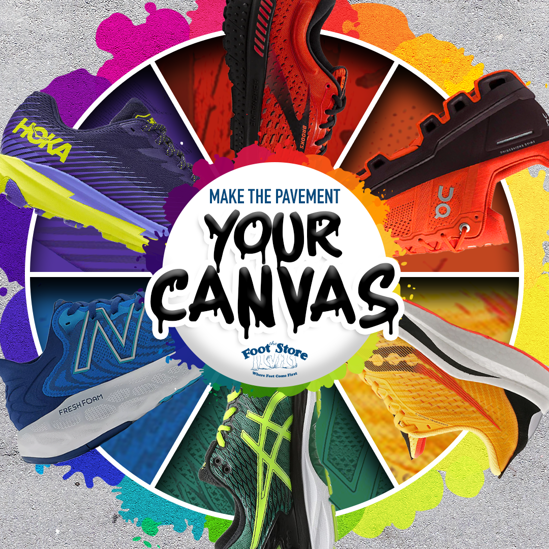 A colorful wheel with the words make the pavement your canvas