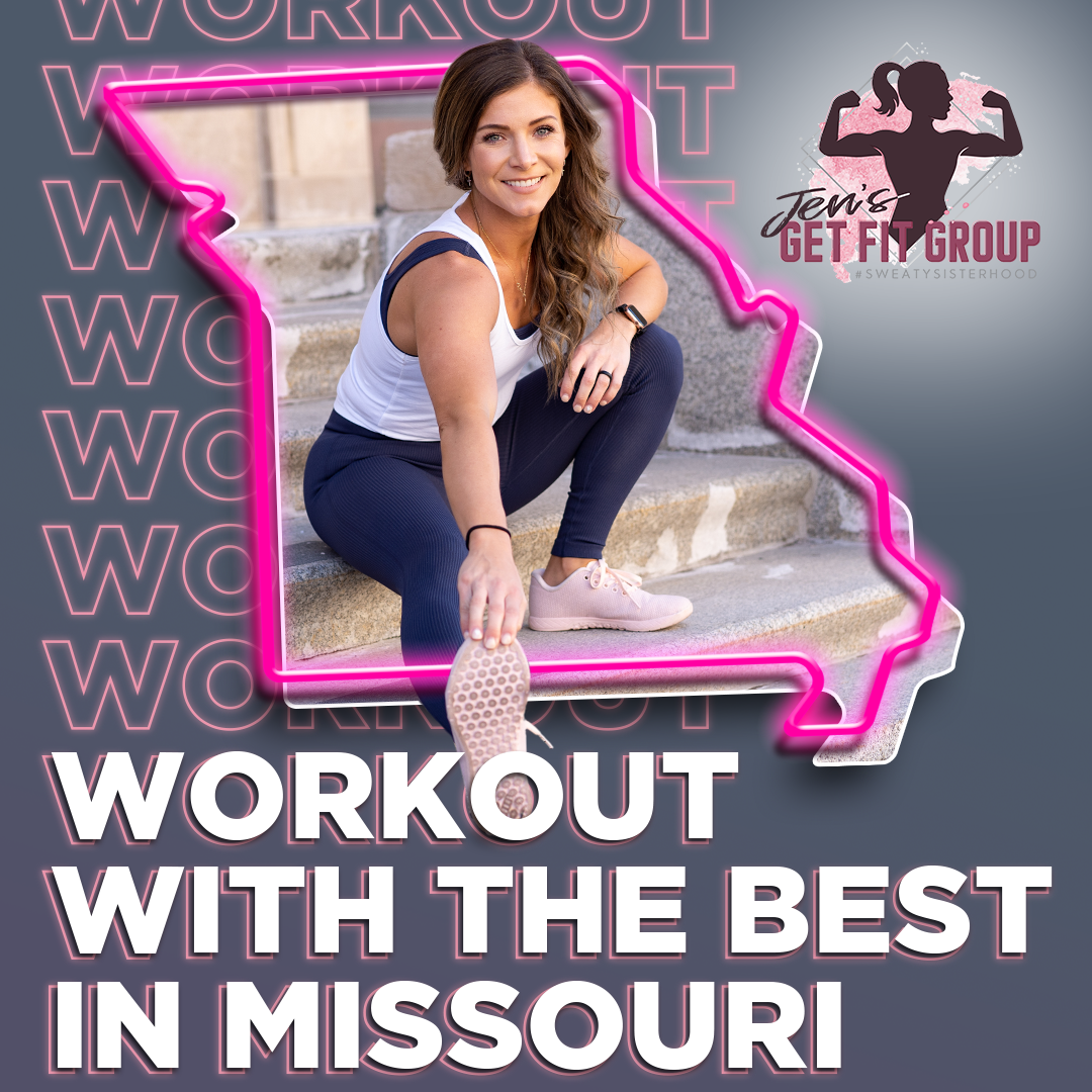 A woman is sitting on a set of stairs in missouri