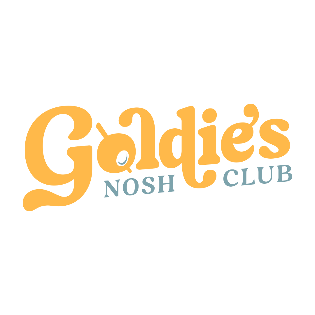 Goldie 's nosh club logo on a white background