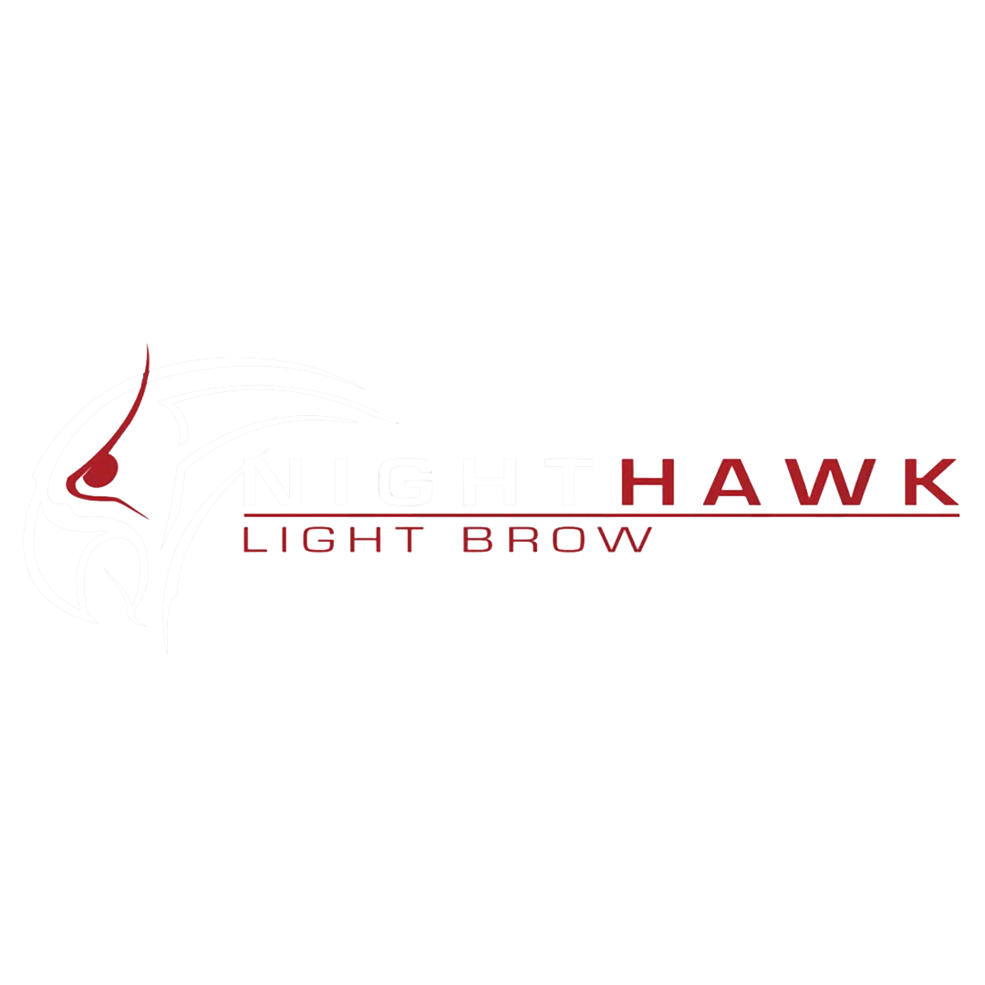 Hawk light brow logo on a white background