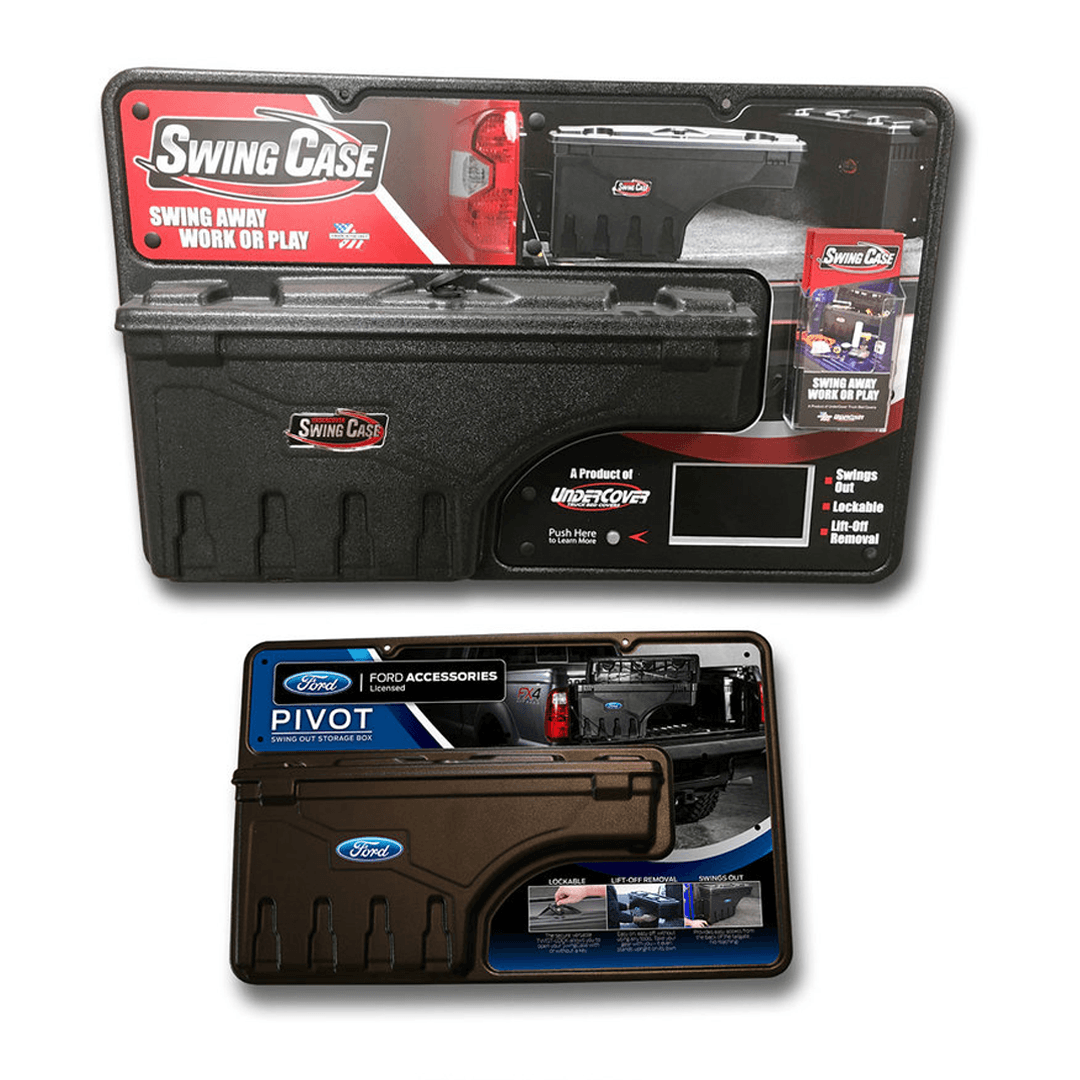 A swing case with a pivot inside of it