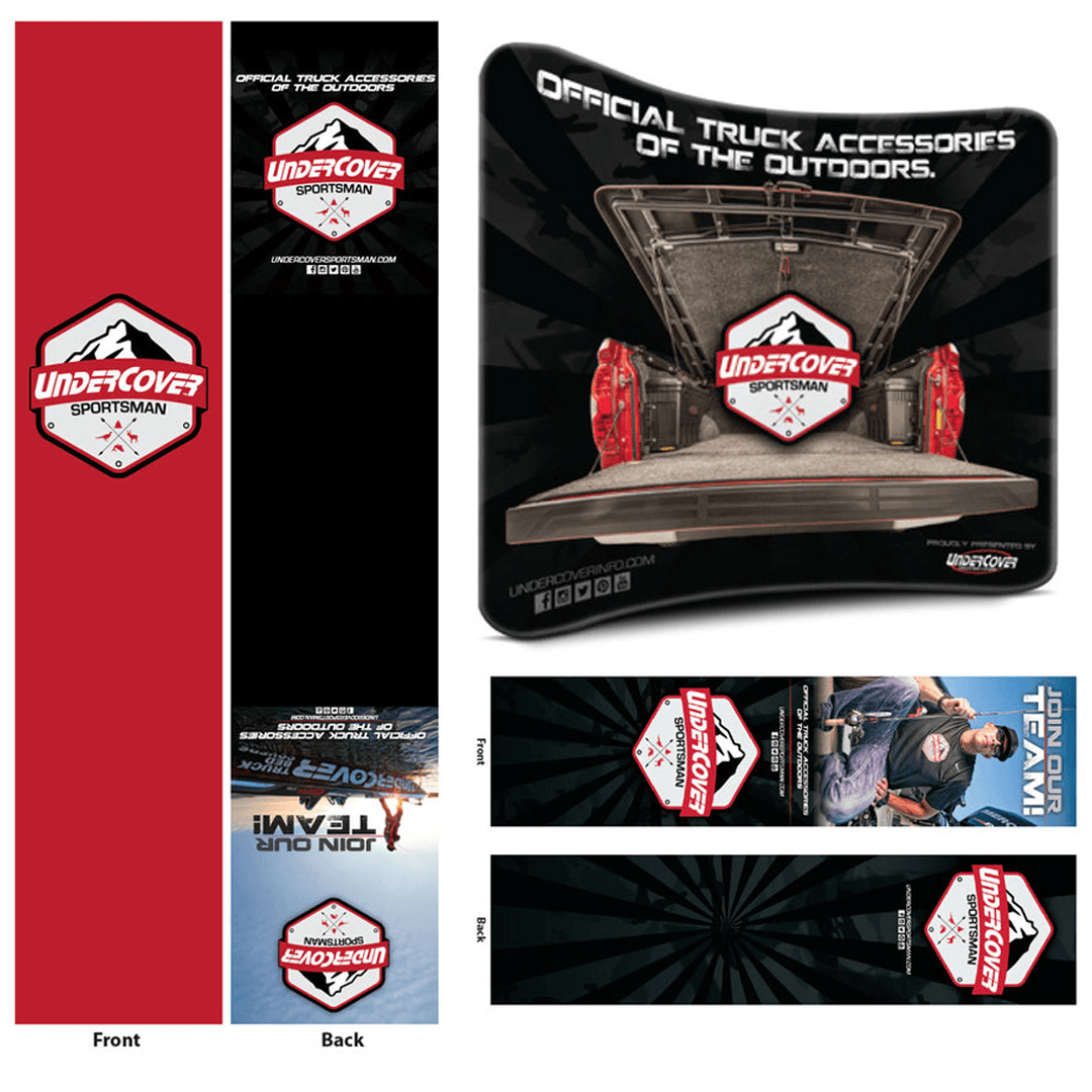 A set of banners for a truck accessories company