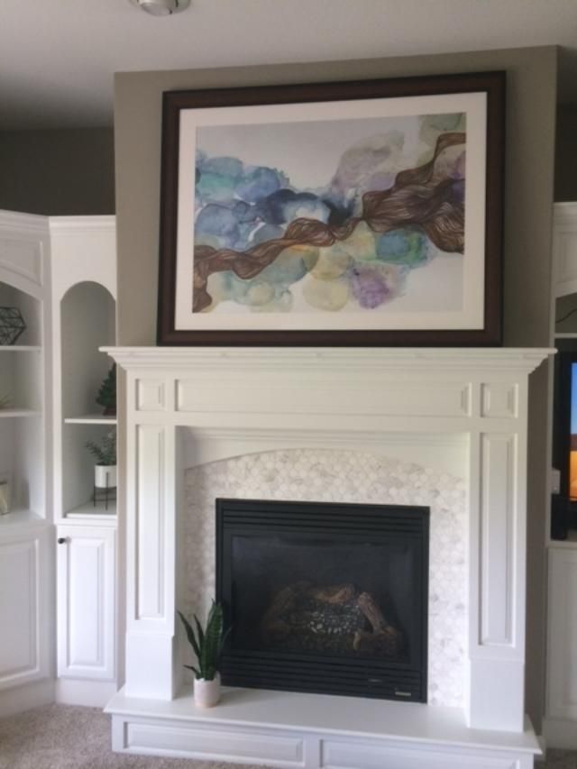 Through the Haze acrylic painting