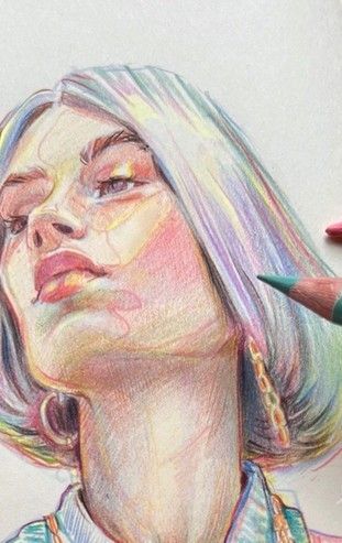 Wed Night 4-Week Art Class on Beginner Colored Pencil Portrait