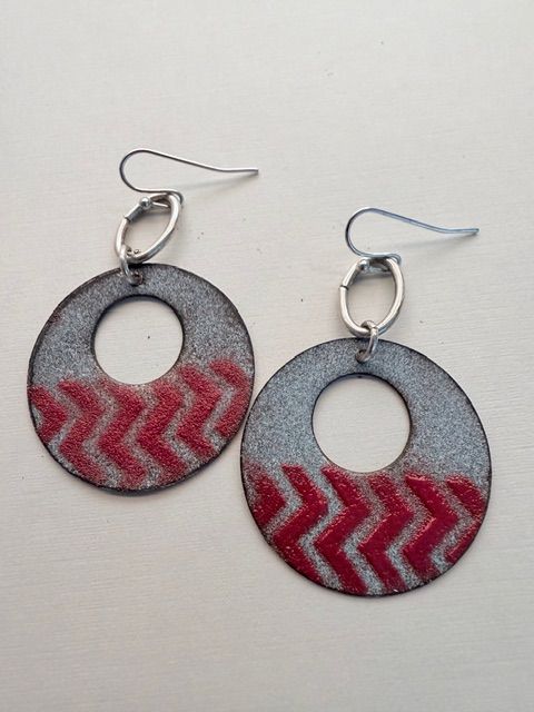 Donut Earrings by Lori Kidd