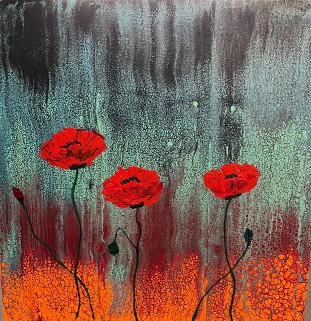Red Poppies by Gwen Atty