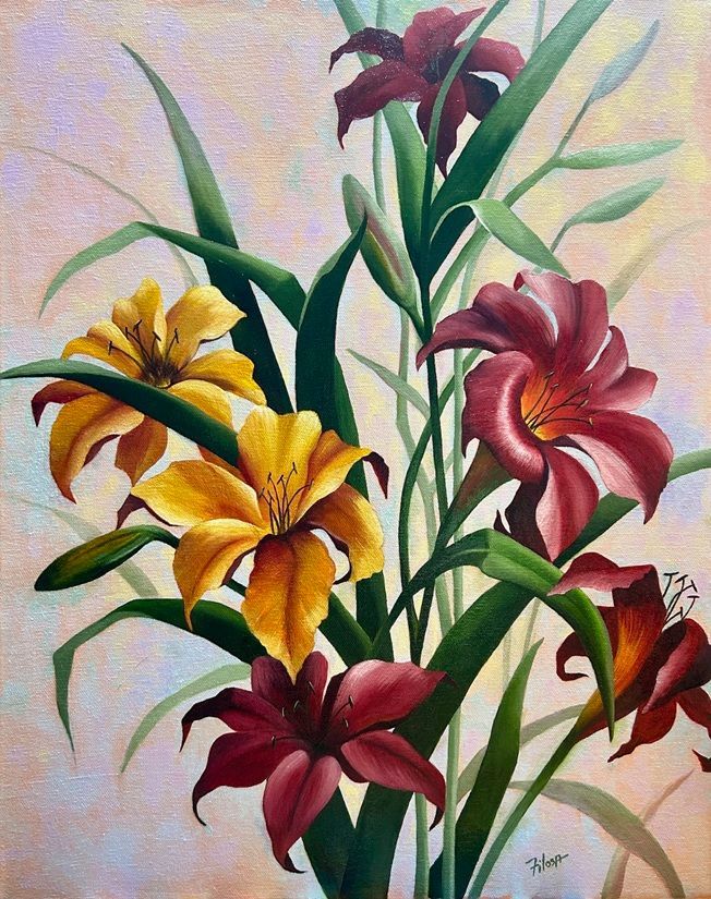Lily Floral Painting