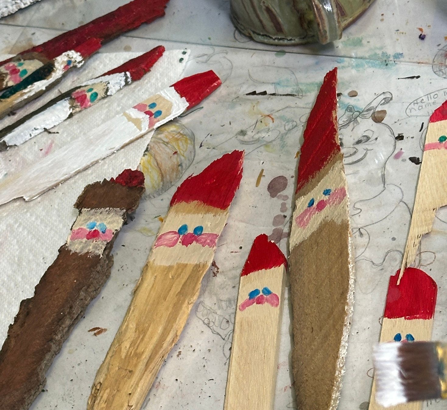 Woodchips Santa Ornaments 6