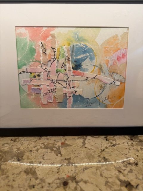 Watercolor on Woven Paper by Lori Kidd