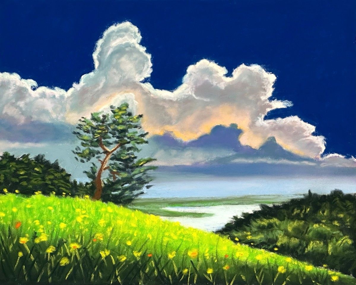 April Wed Night Class - Clouds in Pastels