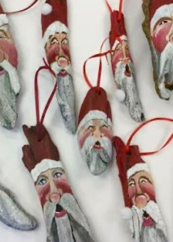 Woodchips Santa Ornaments 4