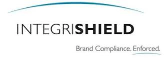 INTEGRISHIELD logo with blue arch and tagline 