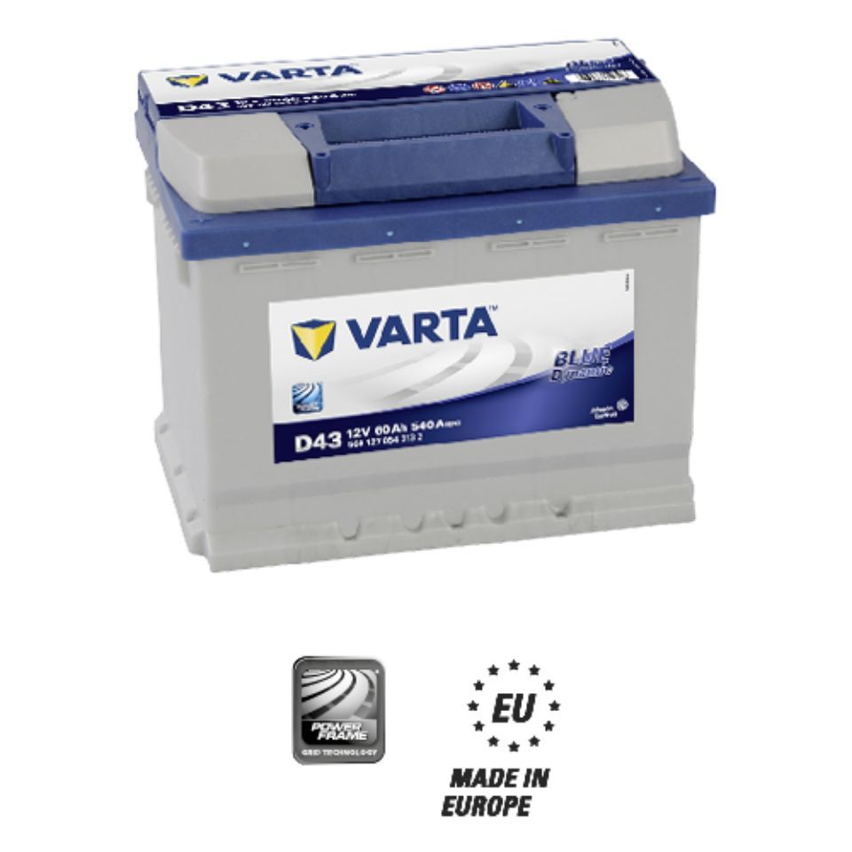 Batteria auto Varta D43