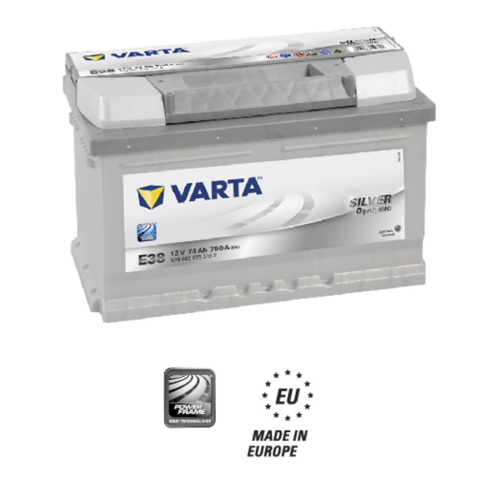 Batteria auto Varta E38