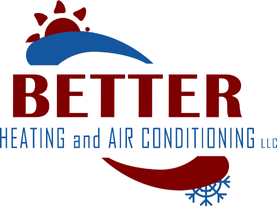 A logo for better heating and air conditioning llc