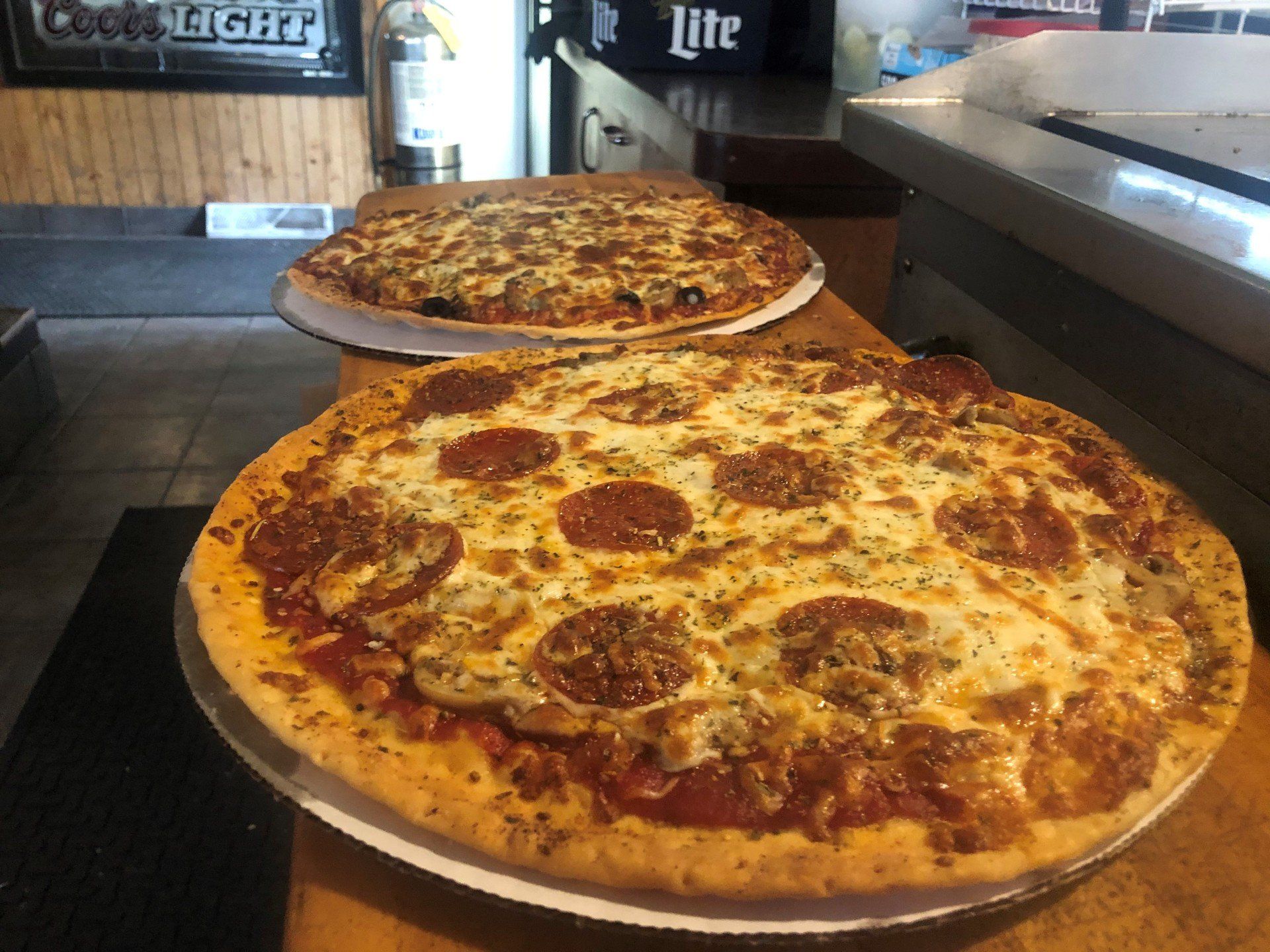 Bar Food — Cheesy Pizza in Cambridge, WI