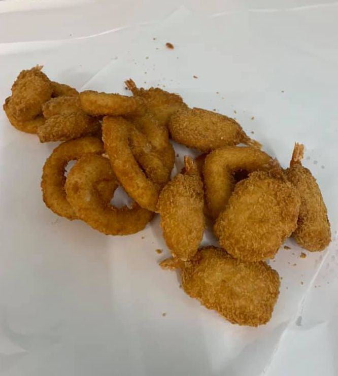 Paella With Large Red Prawns — Sav's Takeaway in Mornington QLD