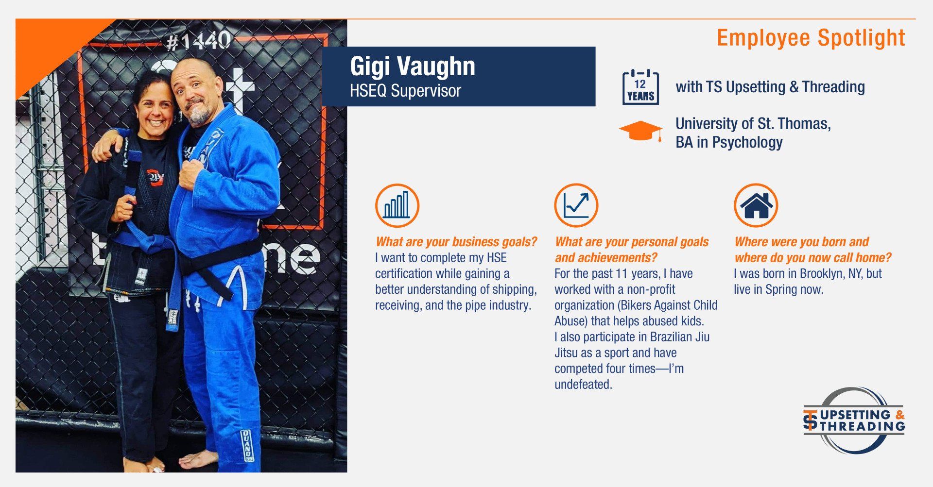 GiGi Vaughn, HSEQ Supervisor at TS Upsetting and Threading