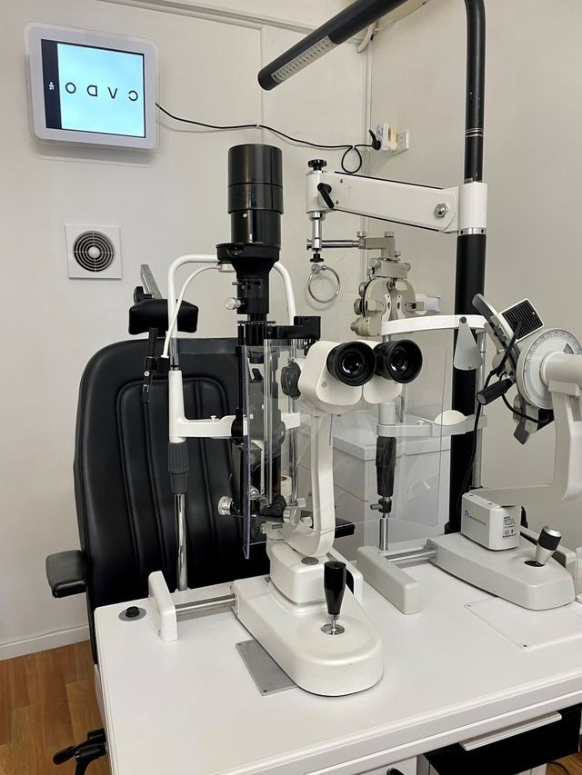 Eye Exam Equipment in an Optometry Office — EyeMax EyeCare in Wallsend, NSW