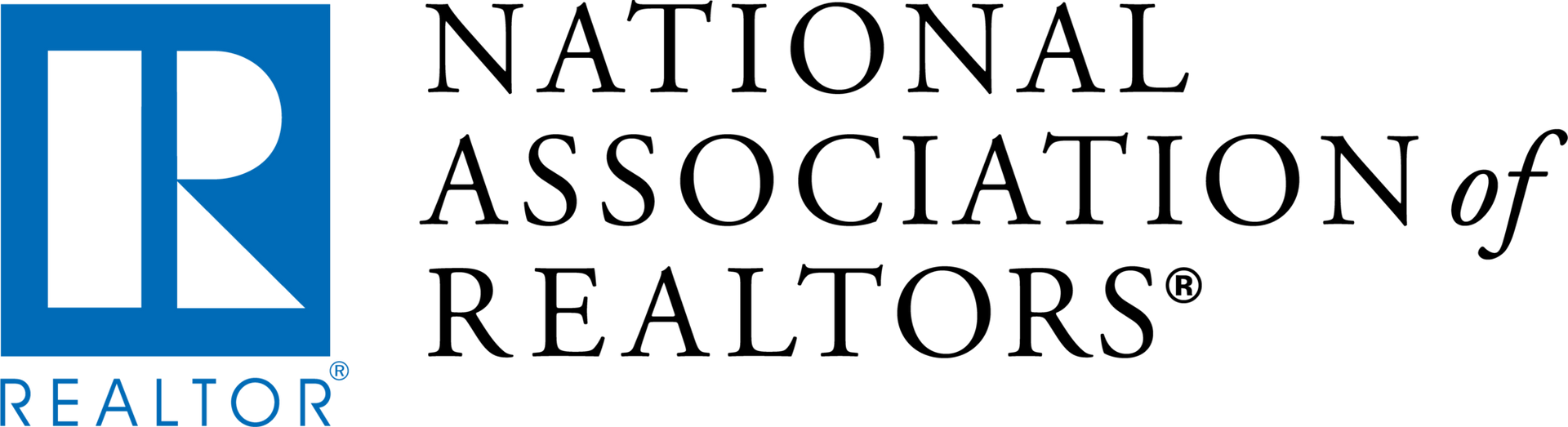 Logo of the National Association of Realtors, featuring a blue 