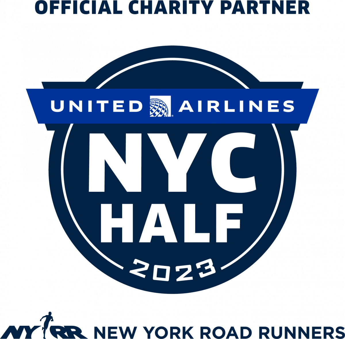 United Airlines NYC Half Marathon Logo - Official Charity Partner