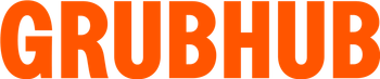 Grubhub logo in orange letters.