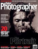 a woman smoking on the cover of a digital photographer magazine .