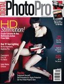 a woman is sitting on a chair on the cover of a photopro magazine .