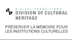the division of cultural heritage logo is on a white background .